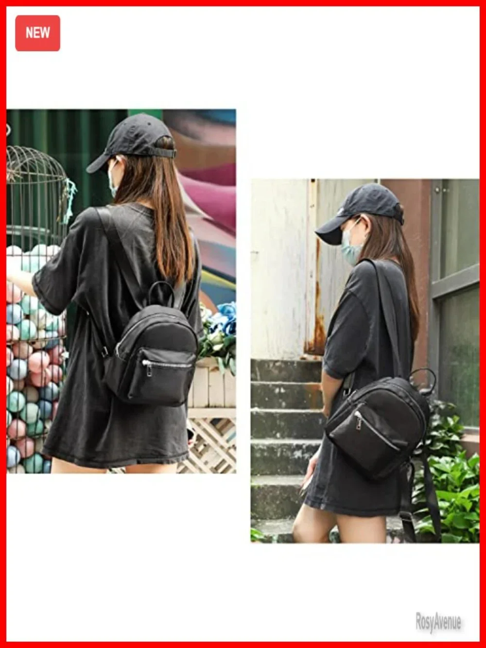 Mini Backpack Purse Waterproof Travel Shoulder Bag with Adjustable Strap